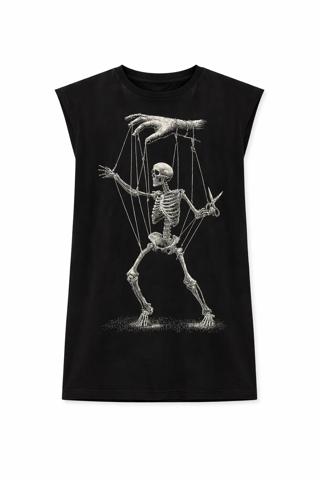 Man's Controlled Sleeveless Shirt