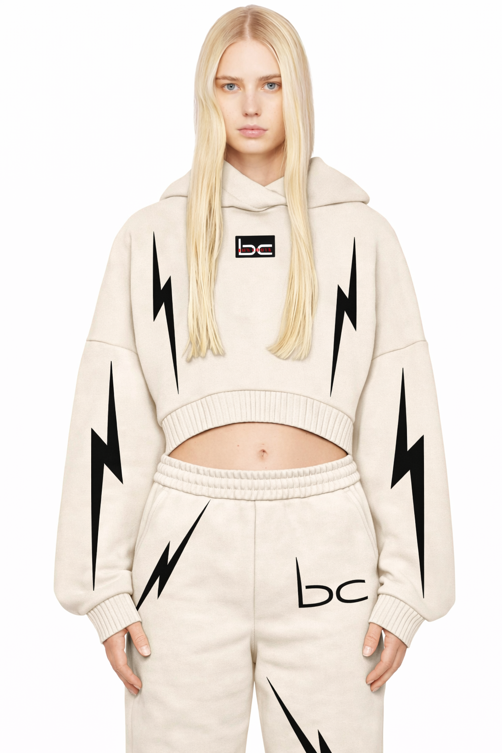 Load image into Gallery viewer, WOMEN'S LIGHTNING LOGO SWEATSHIRT BEIGE
