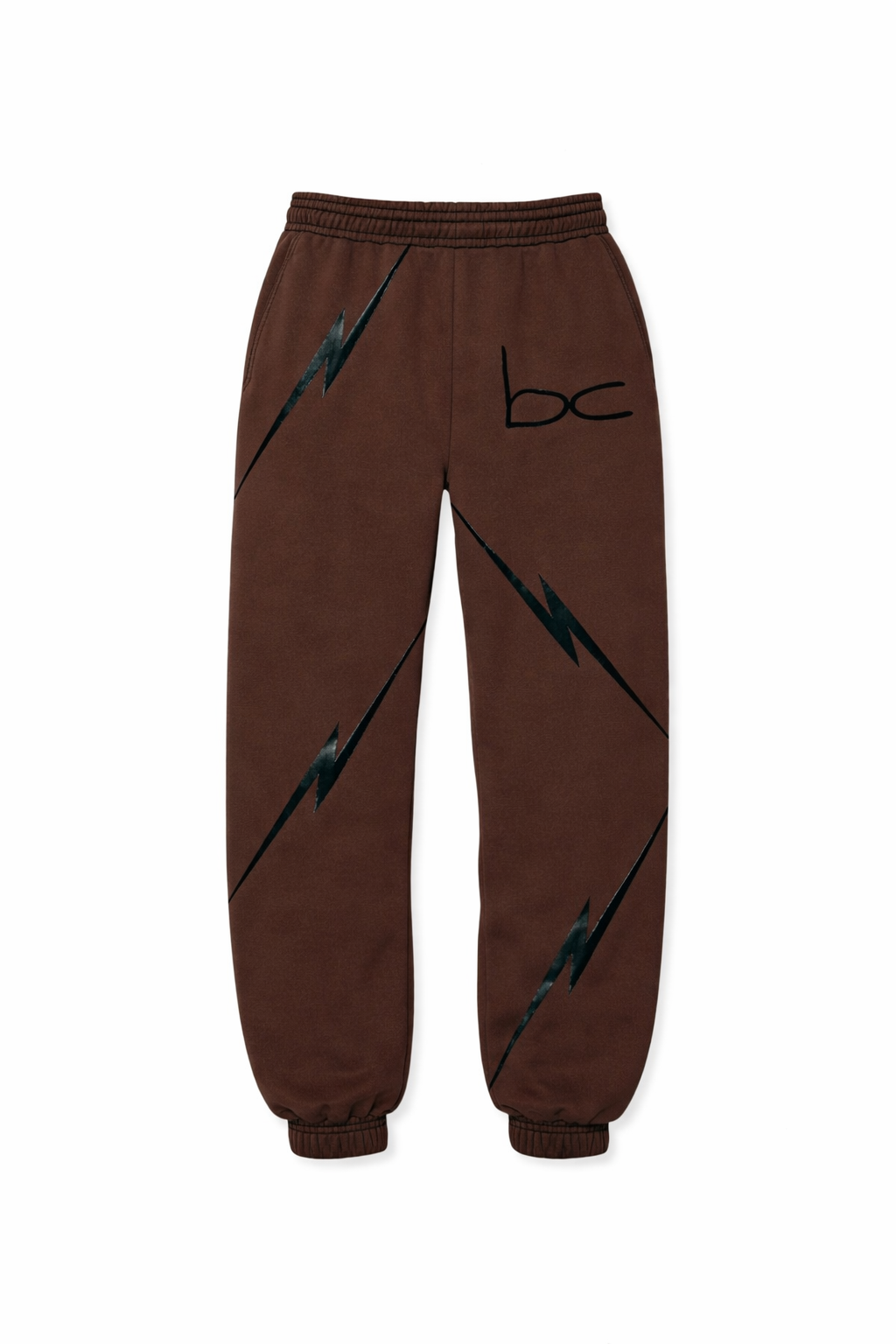 WOMEN'S LIGHTNING LOGO SWEATPANTS BROWN
