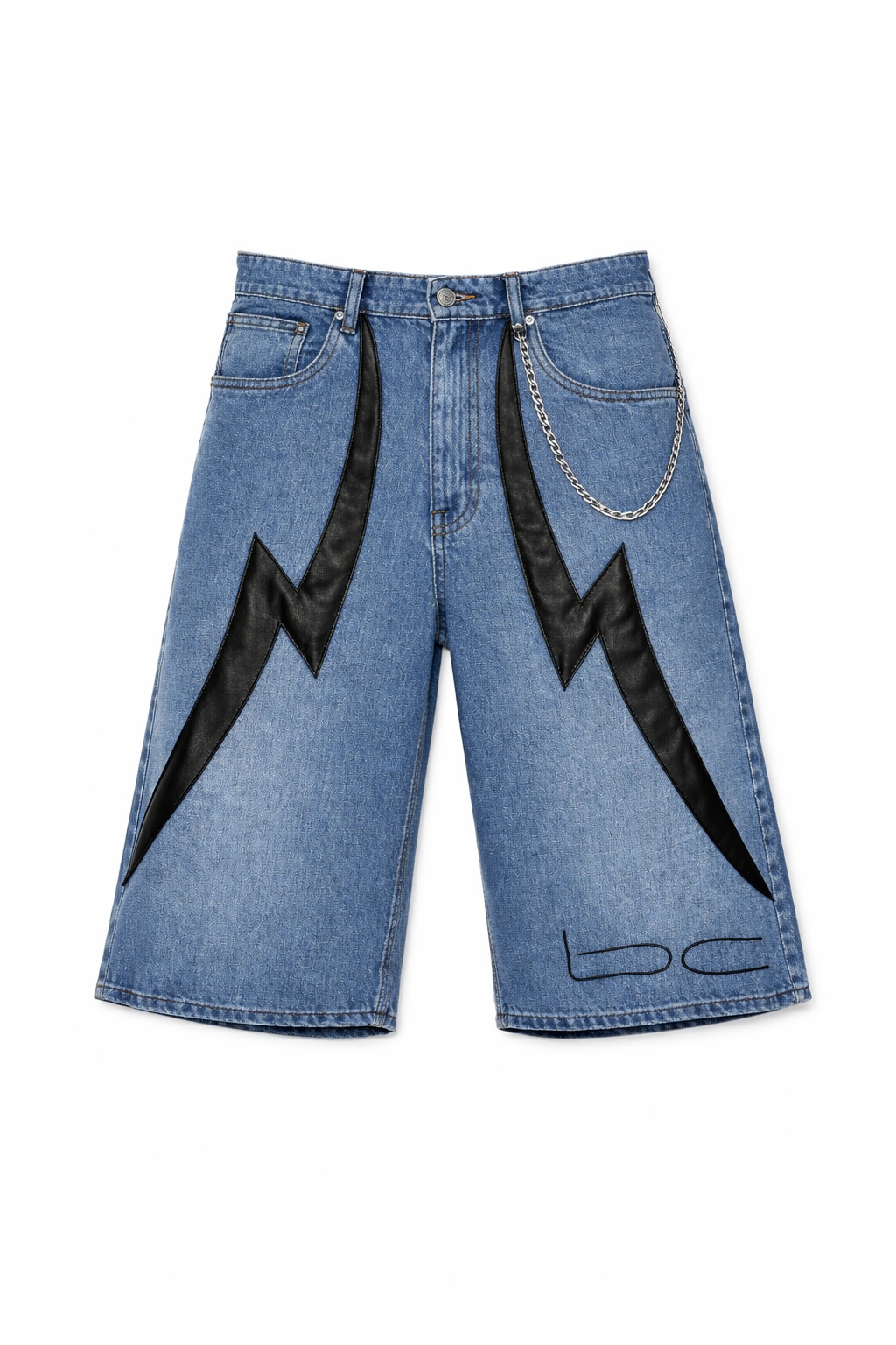 Man's Denim Lightning Shorts